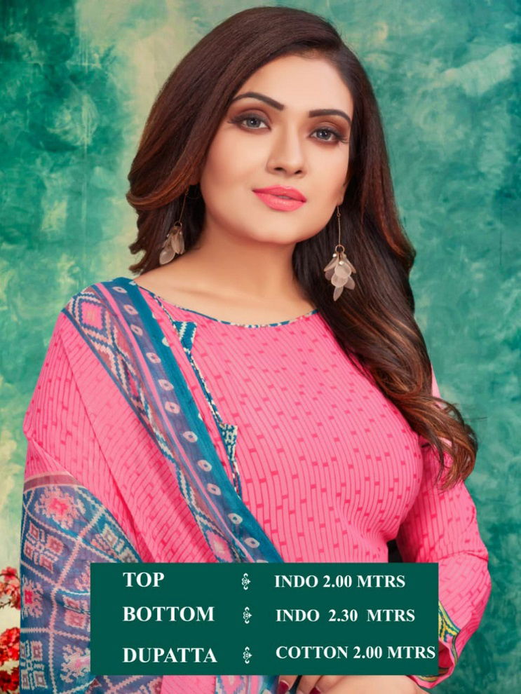Sss Aarohi 6 Regular Wear Cotton Indo Printed Dress Material Collection